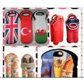 Sublimation Neoprene Wine Bottle Cooler/Warmer Sleeve with Straps